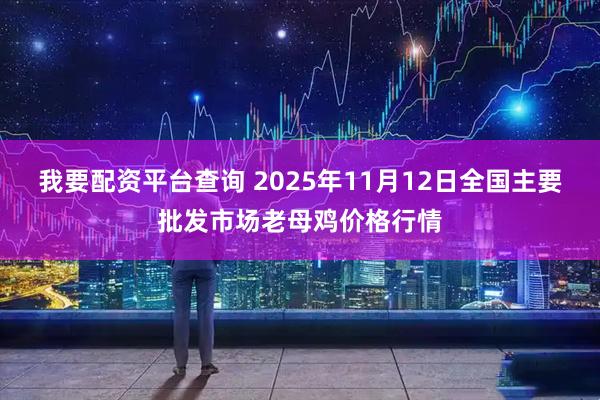 我要配资平台查询 2025年11月12日全国主要批发市场老母鸡价格行情